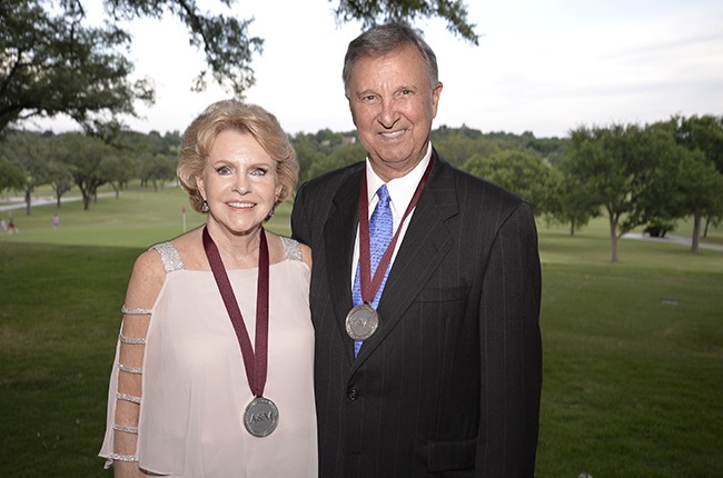 Patricia “Trisha” and Charles “Chaz” Neely ’62 were recognized as recipients of the Texas A&M Foundation's 2018 Sterling C. Evans Medal for their philanthropy, service and leadership to Texas A&M.